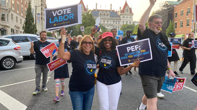 Hundreds march in annual Albany Labor Parade