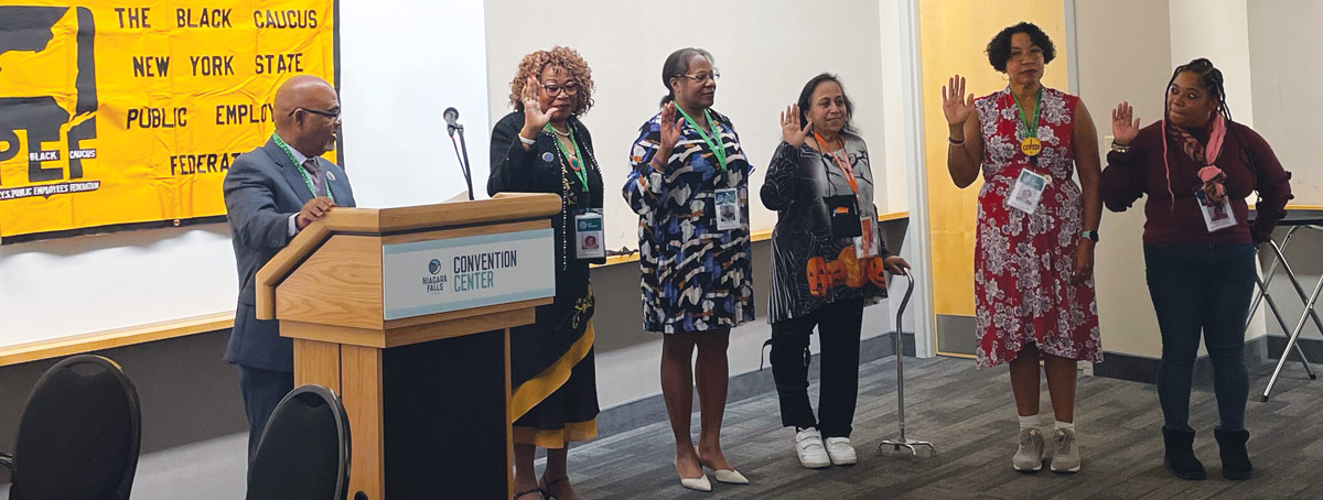 Black Caucus at PEF 2022 Convention - Swearing In