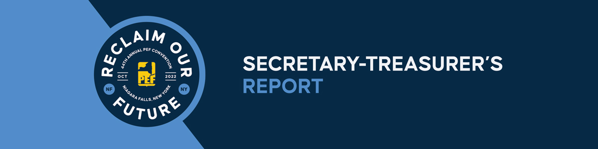 Secretary-Treasurer Report