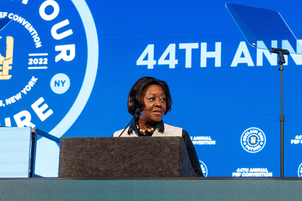 New York State Assembly Majority Leader Crystal D. Peoples-Stokes