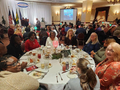 Full table image from Rochester Labor Awards dinner - PEF Region 3