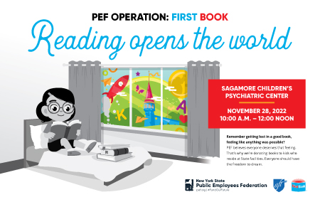 PEF First Book Flyer artwork