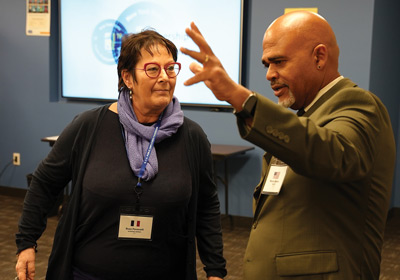 Wayne Spence speaking at PSI International Womens Committee event in NYC