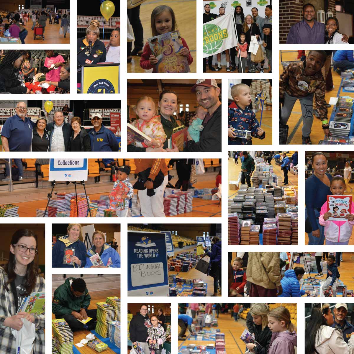 Grid of photos from the PEF Wellness Fair