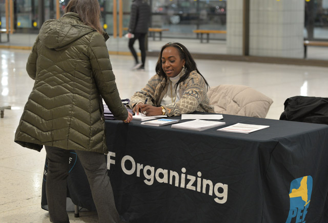 PEF on the Plaza: Educating members about the value of their union 