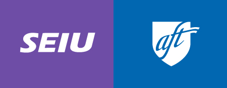 seiu and aft logos