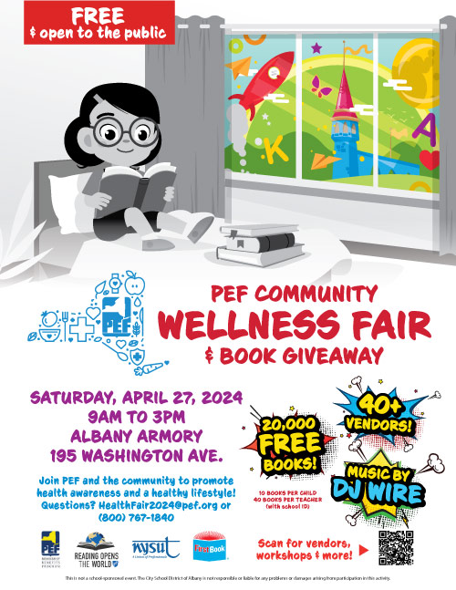 PEF gears up for Wellness Fair and book giveaway 
