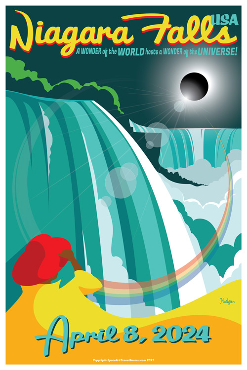 Eclipse poster - Niagara Falls 2024