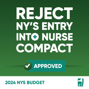 Reject NY's Entry into Nurse Compact
