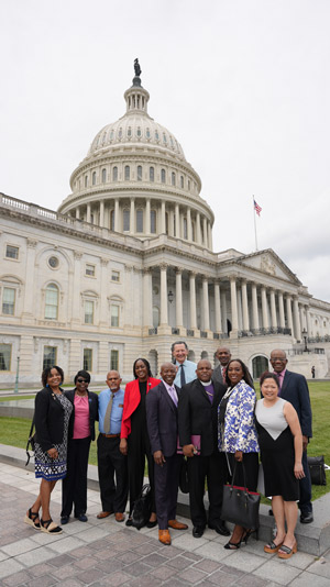 PEF, UUP, NYC clergy bring Brooklyn Needs Downstate message to Washington 