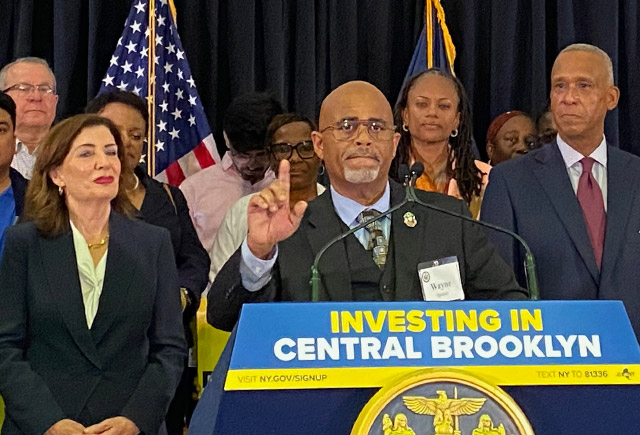 President Spence joins Governor to celebrate $1.1 billion investment in SUNY Downstate