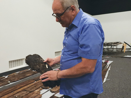 PEF members work to rebuild Revolutionary War artifact found beneath World Trade Center