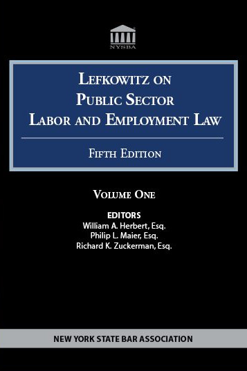 Lefkowitz on Public Sector Labor and Employment Law