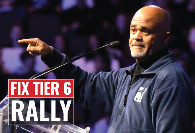 Unions rally for pension reform with historic rally 