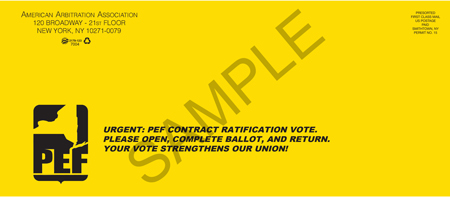 Yellow Ballot Envelope