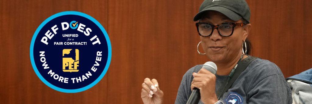 PEF Contract Chair Darlene Williams: ‘Do Not Give Up Your Voice